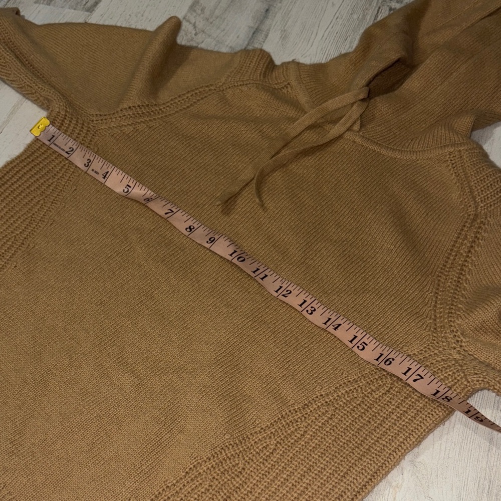 Rag & Bone Camel Hooded Sweater Cashmere and Wool Blend - Picture 8 of 9